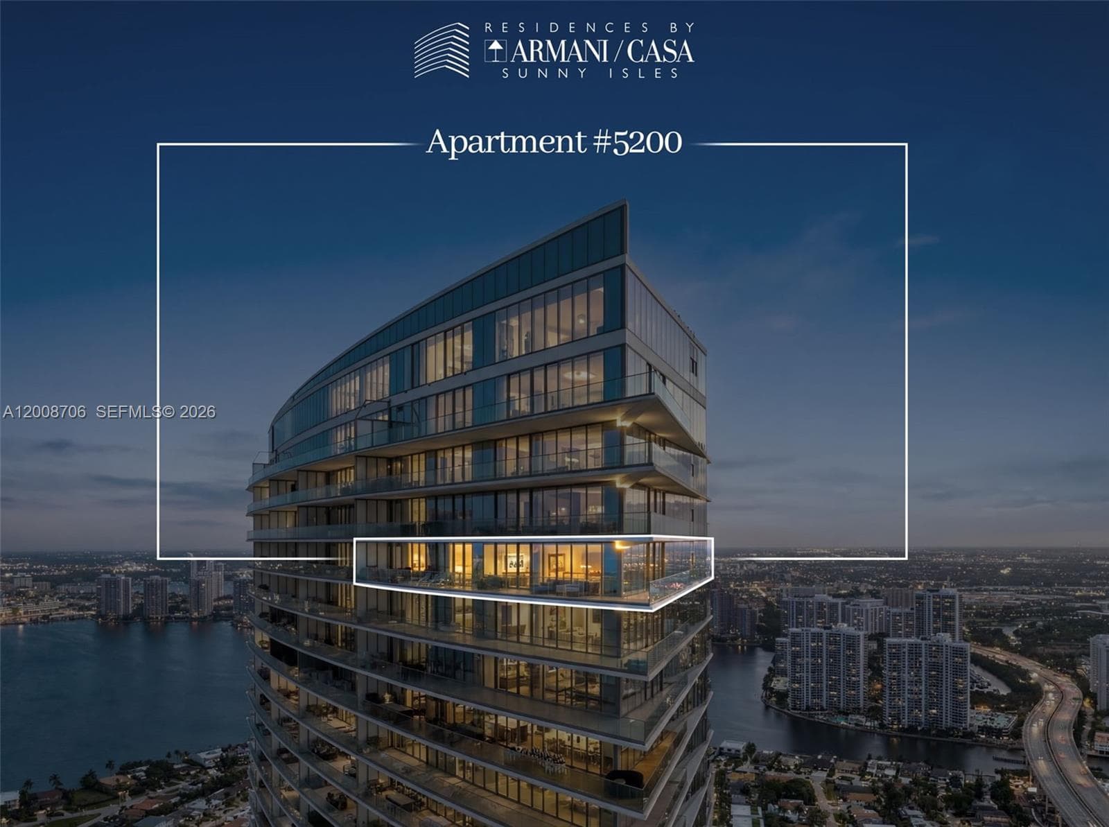 Condominium at 18975 Collins Ave # 5200, Sunny Isles Beach FL 33160